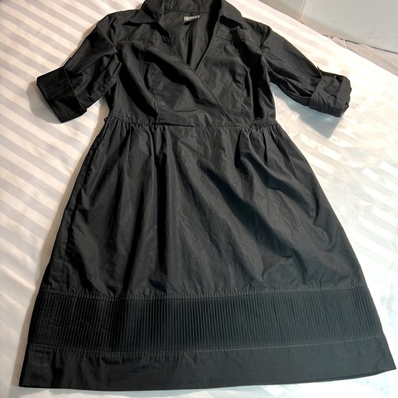 Ann Taylor | Black Colored Midi Dress // Small Petite - Picture 1 of 8